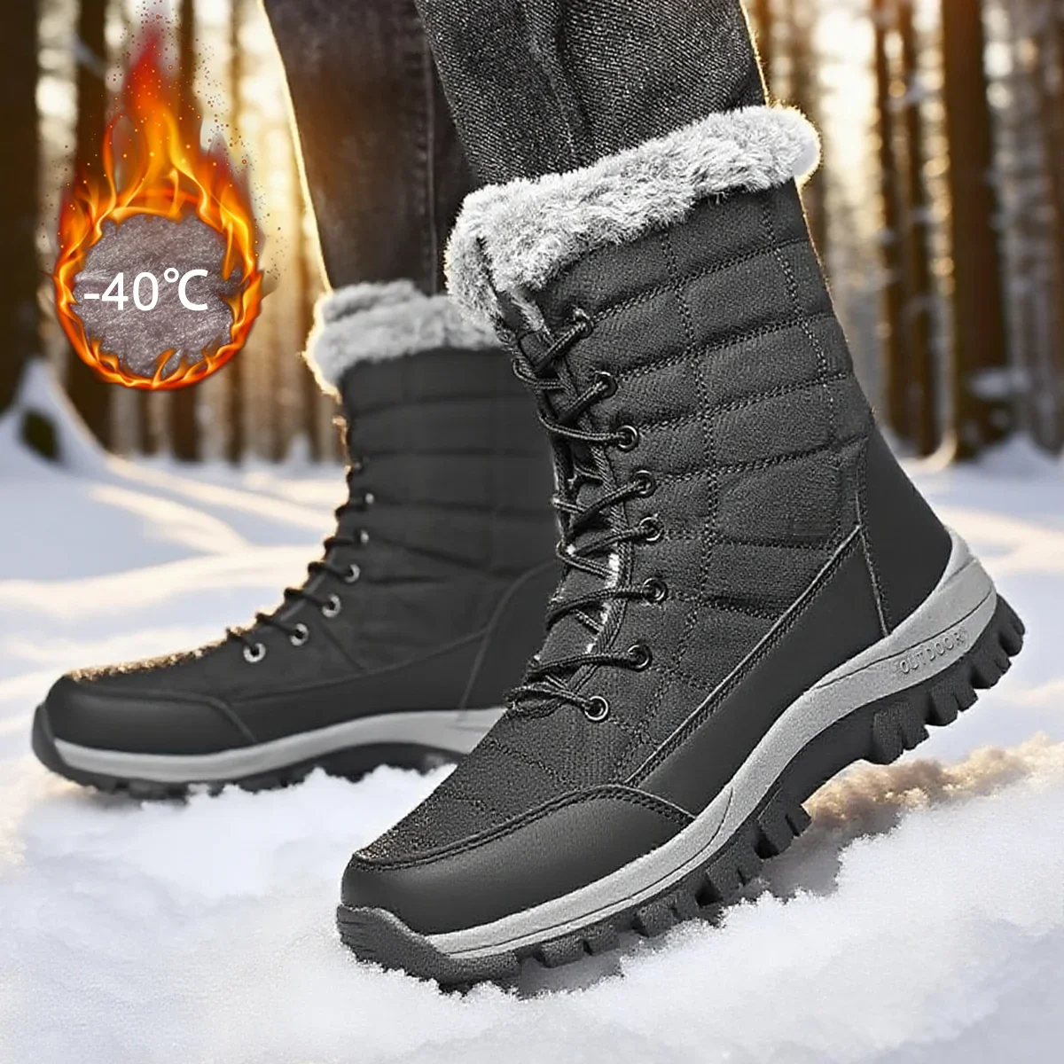 Waterproof Winter Boot - Nouvelles bottes longues en coton pour