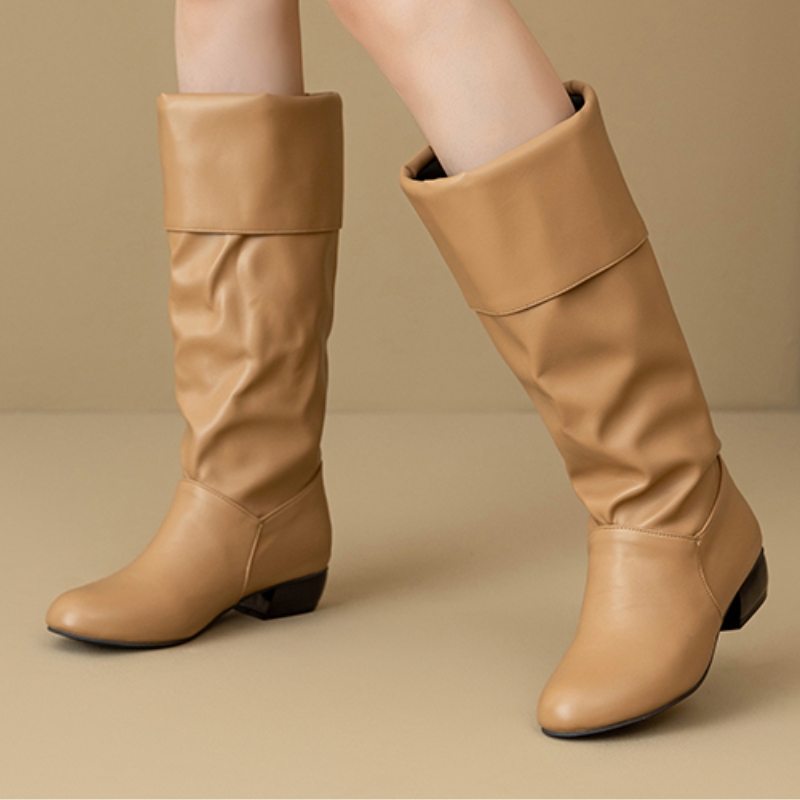 Bottes hautes plissées à enfil - Waterproof Winter Boot avis et prix