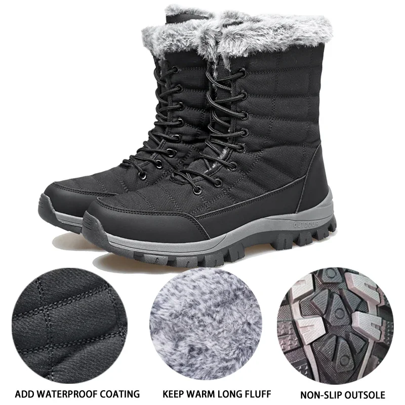 Nouvelles bottes longues en co - Waterproof Winter Boot avis et prix